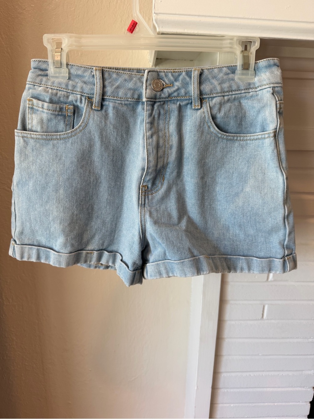 PacSun Light Blue Denim Women’s Mom Shorts Size 27 High Rise